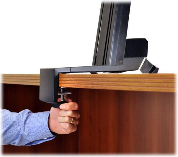 Produktbild Ergotron desk stand, WorkFit-S dual, adjustable, 24 inch VESA +, lift, r (Tisch, 24", 12.70 kg)