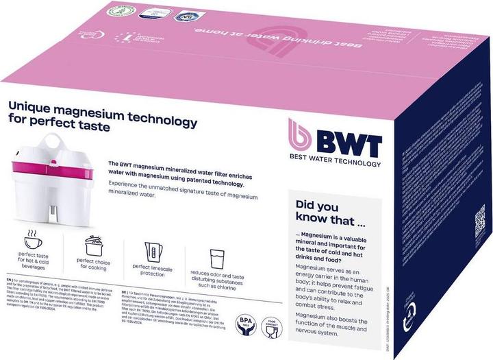 Produktbild BWT Filterkartuschen Magnesium Mineralized Water 3+1 Vorteilspack (4 x)