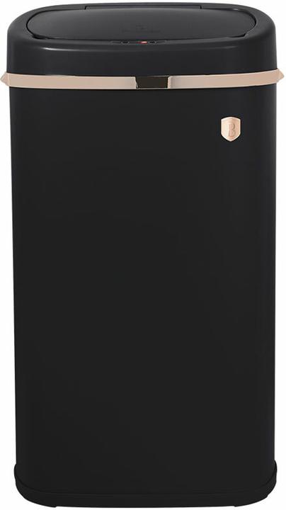 Immagine prodotto BerlingerHaus Cestino di design con sensore tattile, nero-rosa-oro, 58 L (58 l)