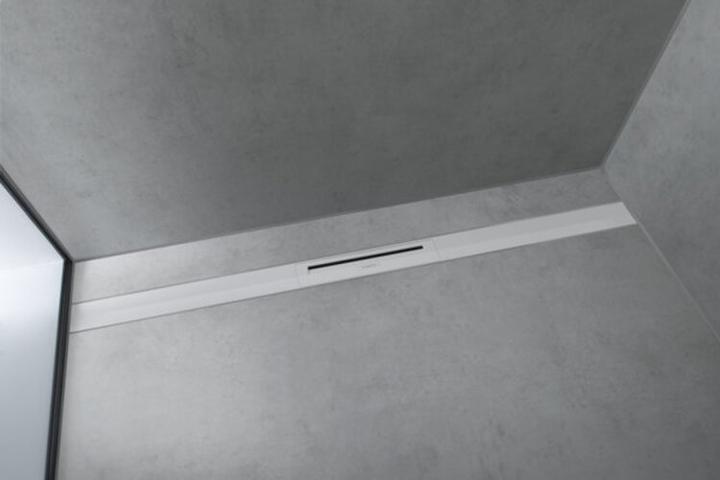 Produktbild hansgrohe HG Duschrinne RainDrain Flex kürzbar, freie Montage 1000mm mattweiss (1000 mm)