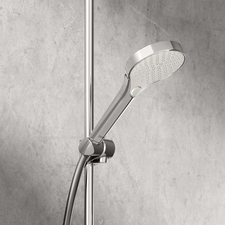 Produktbild Hansa VIVA Handbrause, rund, Durchmesser 110mm, 3-strahlig, 44330300 (3 Strahlarten)