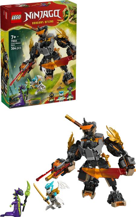 Produktbild LEGO Coles Action-Mech und Drachen-Zane (71854, LEGO Ninjago)
