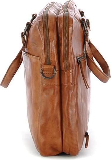 Actual product image Bear Rock Design Leandro Leren laptop bag - 15 inch - Cognac (15")