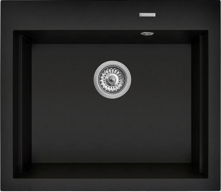 Produktbild Pyramis Zestaw - Zlewozmywak SIROS (57x51 5) 1B + Bateria IDEA Black Edition - 070169002BE - Volcano (51.50 cm, 57 cm)