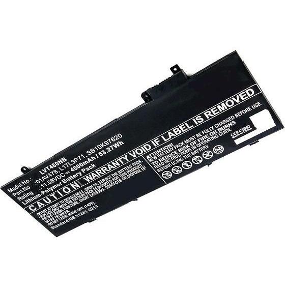 CoreParts MBXLE-BA0165 (1 Zellen, 4600 mAh), Notebook Akku, Schwarz