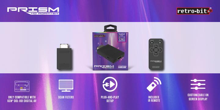 Produktbild retro-bit Prism HD Adapter for Gamecube - Zubehör - Nintendo GAMECUBE