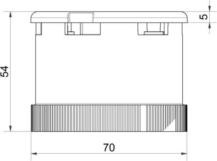 Actual product image Werma KS72 Sounder 95/105dB Continuous/Pulse B