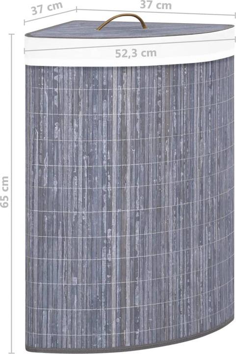 Actual product image vidaXL Eck-Wäschekorb (60 l)