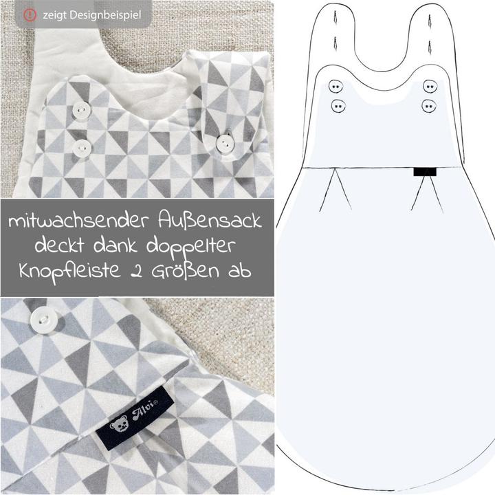 Image du produit Alvi Gigoteuses bébé 3-pièces jersey - Ciel étoilé - (56 cm)