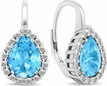 Immagine prodotto Brilio Argento - Orecchini in argento senza tempo con zirconi EA425WB