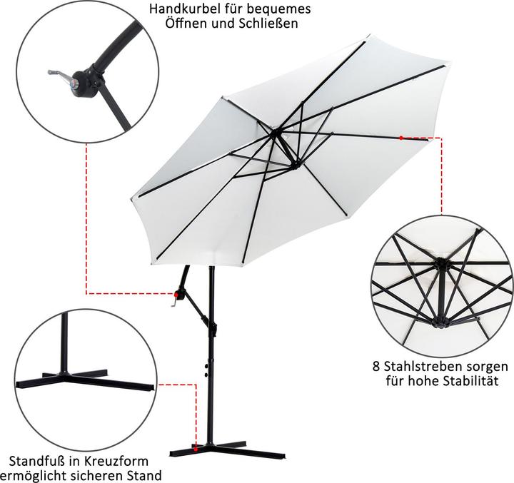 Actual product image Jamb Traffic light umbrella (3 m)