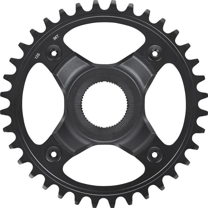 Produktbild Shimano Kettenblatt STEPS SM-CRE70 36 Zä 53 mm Kettenlinie 12-Gänge schwarz (36)