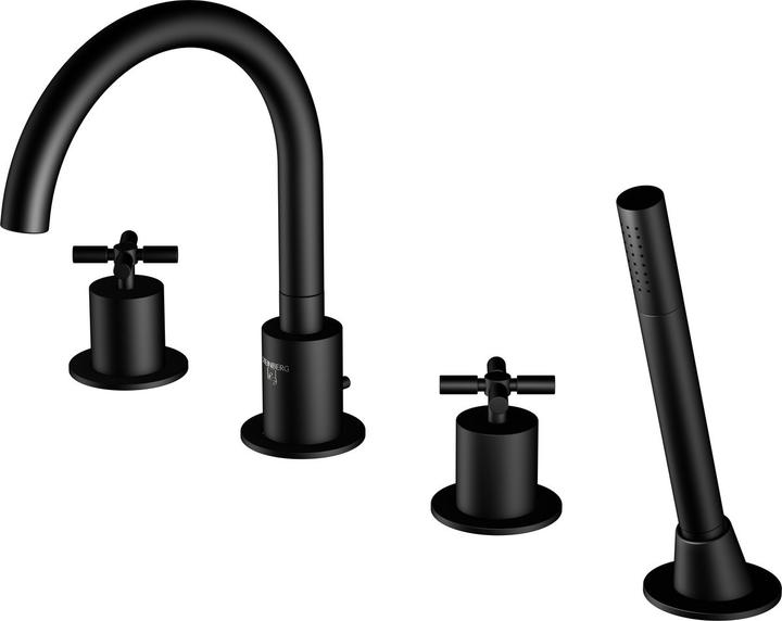 Steinberg 250 series bath faucet, 4-hole, swivel, bath rim mounting, projection 192 mm, 2502400