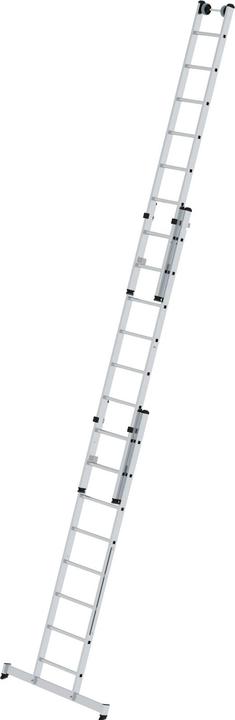 Produktbild Munk Sprossen-Mehrzweckleiter 3-teilig mit nivello-Traverse und Wandlaufrollen 3x8 Sprossen (Mehrzweckleiter, 3 cm)