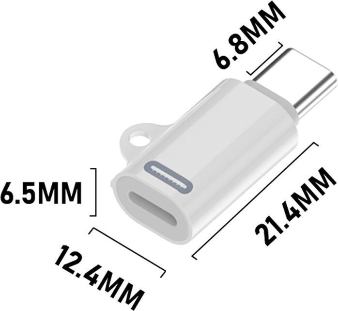 Actual product image Deltalabs USB C auf Lightning Mini Konverter Adapter für iPhone 15 - PD/27W (USB Type C, Lightning)