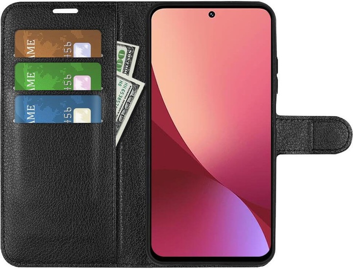 Actual product image Cover-Discount Xiaomi 12 Lite - Leather Case Cover black (Xiaomi 12 Lite)