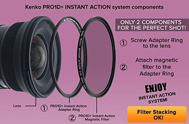 Produktbild Kenko PRO1D INSTANT Action Variable NDX3450CPL Set 77mm (77 mm, ND- / Graufilter)