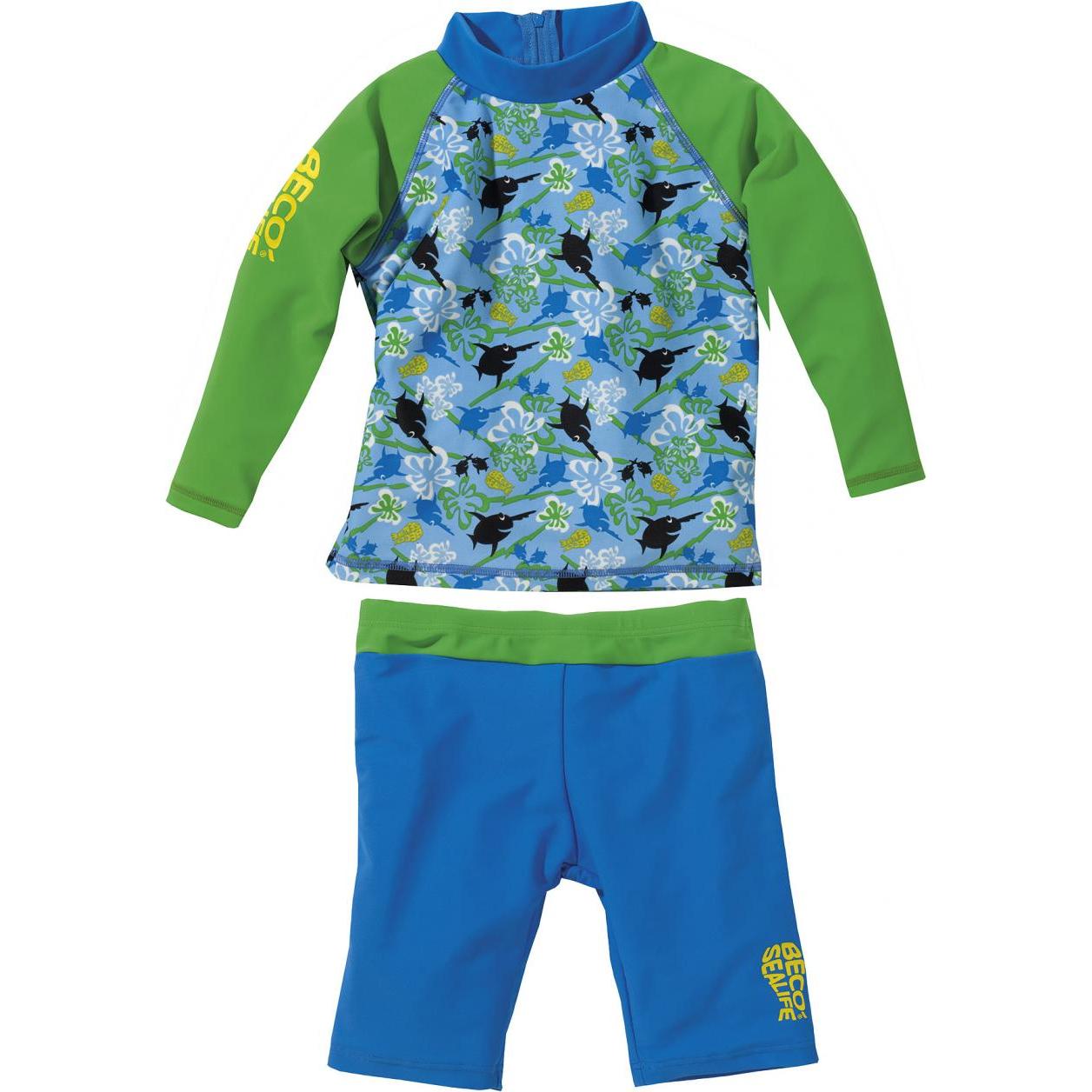 Beco, Badeanzug, Beermann GmbH BECO-SEALIFE UV-Schutzanzug Standard blau/grün 80, Blau, (80)
