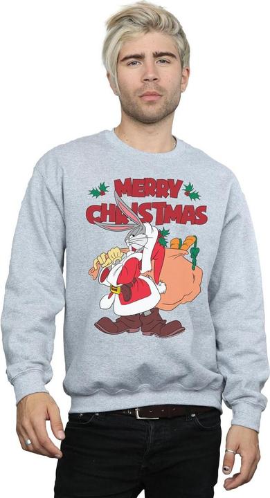 Immagine prodotto Looney Tunes Santa Bugs Bunny Felpa Uomo (S)