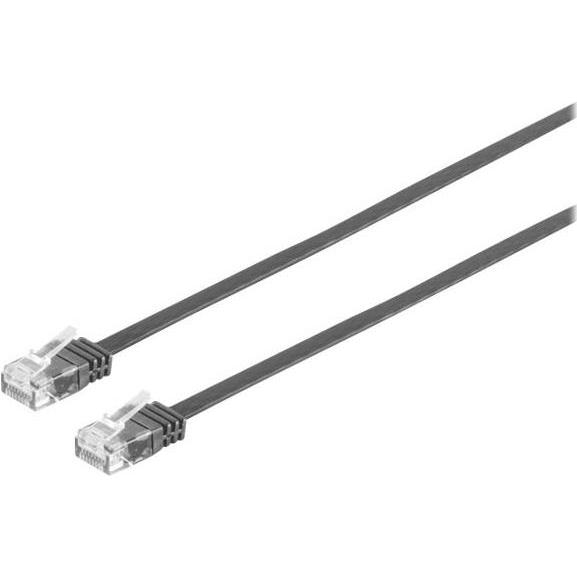 S-Impuls 10er Patchkabel-Flachkabel U/UTP cat.6 slim sw, 3,0m (U/UTP, CAT6, 3 m), Netzwerkkabel