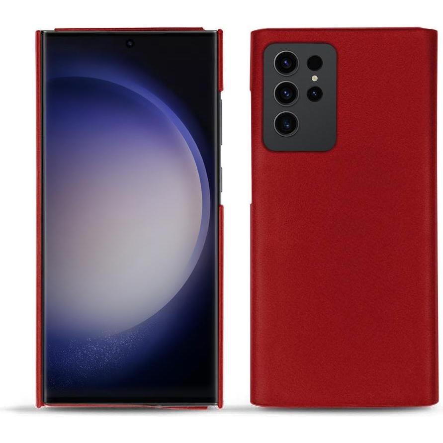 Thumbnail - Noreve Lederschutzhülle (Samsung Galaxy S23 Ultra), Smartphone Hülle, Rot