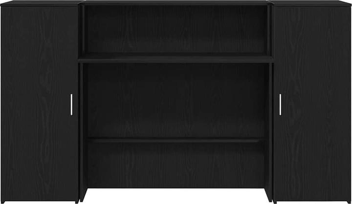 Actual product image VidaXL Reception counter black oak look 180x50x103.5cm wood-based material