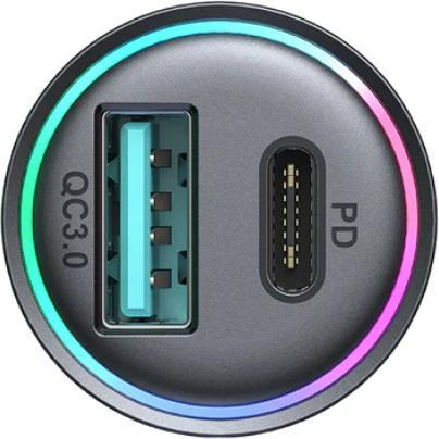 Immagine prodotto Joyroom W PD+QC. Caricatore da auto in metallo JR-CCN