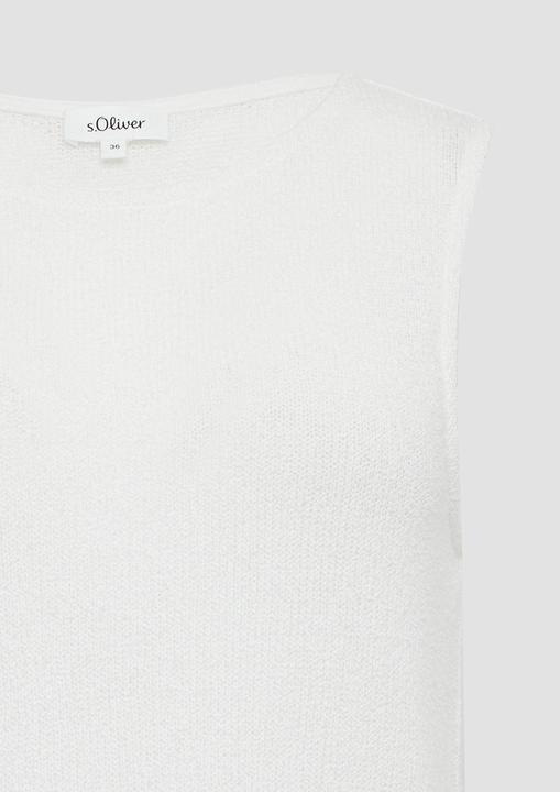 Immagine prodotto S.Oliver T-Shirt Semitransparentes Stricktop mit Rundhalsausschnitt (44)