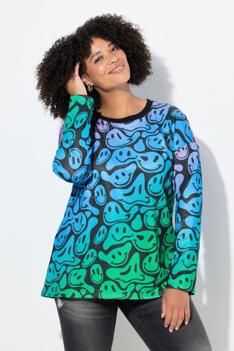 Actual product image Angel of Style Sweatshirt, Loose Fit, Smileymuster, Farbverlauf (52)