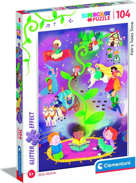Produktbild Clementoni 104 Piece Glitter Puzzle - Fairy Tales Time (104 Teile)