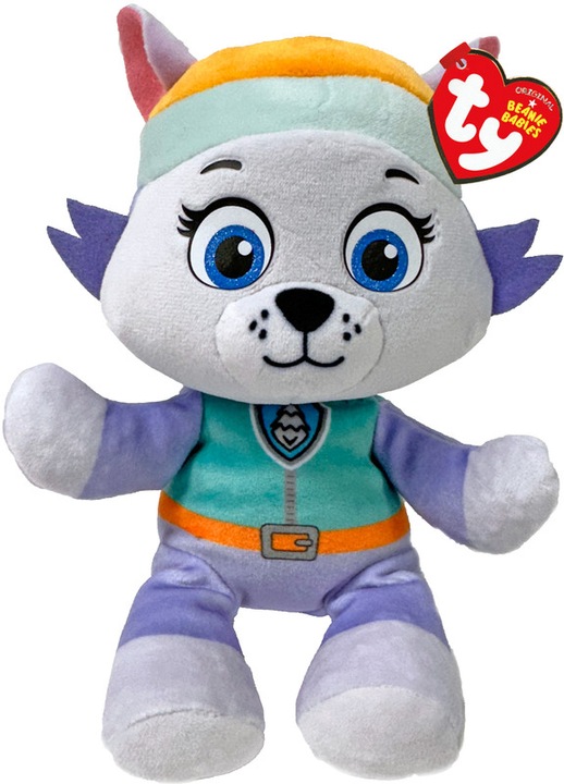 Immagine prodotto Ty Peluche Paw Patrol Everest 20 cm, viola, grigio (20 cm)