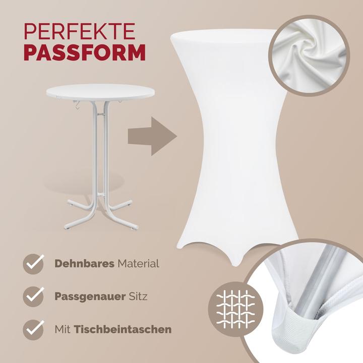 Image du produit Detex Housses de tables hautes (60 x 120 cm)