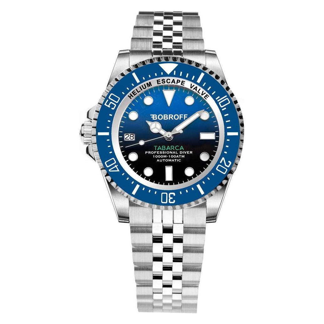 Bobroff, Horloge, Herenhorloge BF0003iba-Bfstj (Ø 42 Mm), Zilver, Blauw, (42 mm)