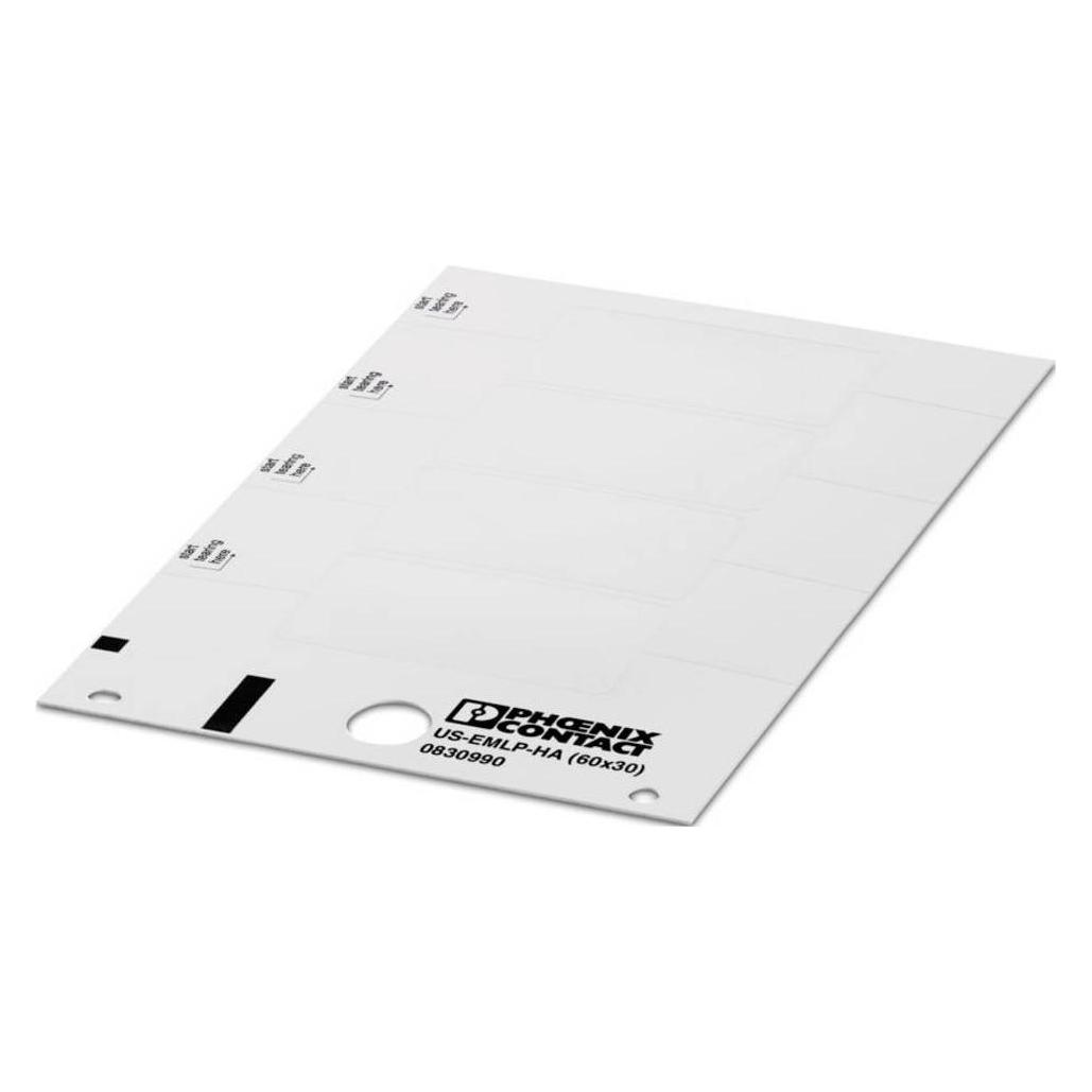 Phoenix Contact Bianco Etichette, Us-Emlp-Ha (60X30)