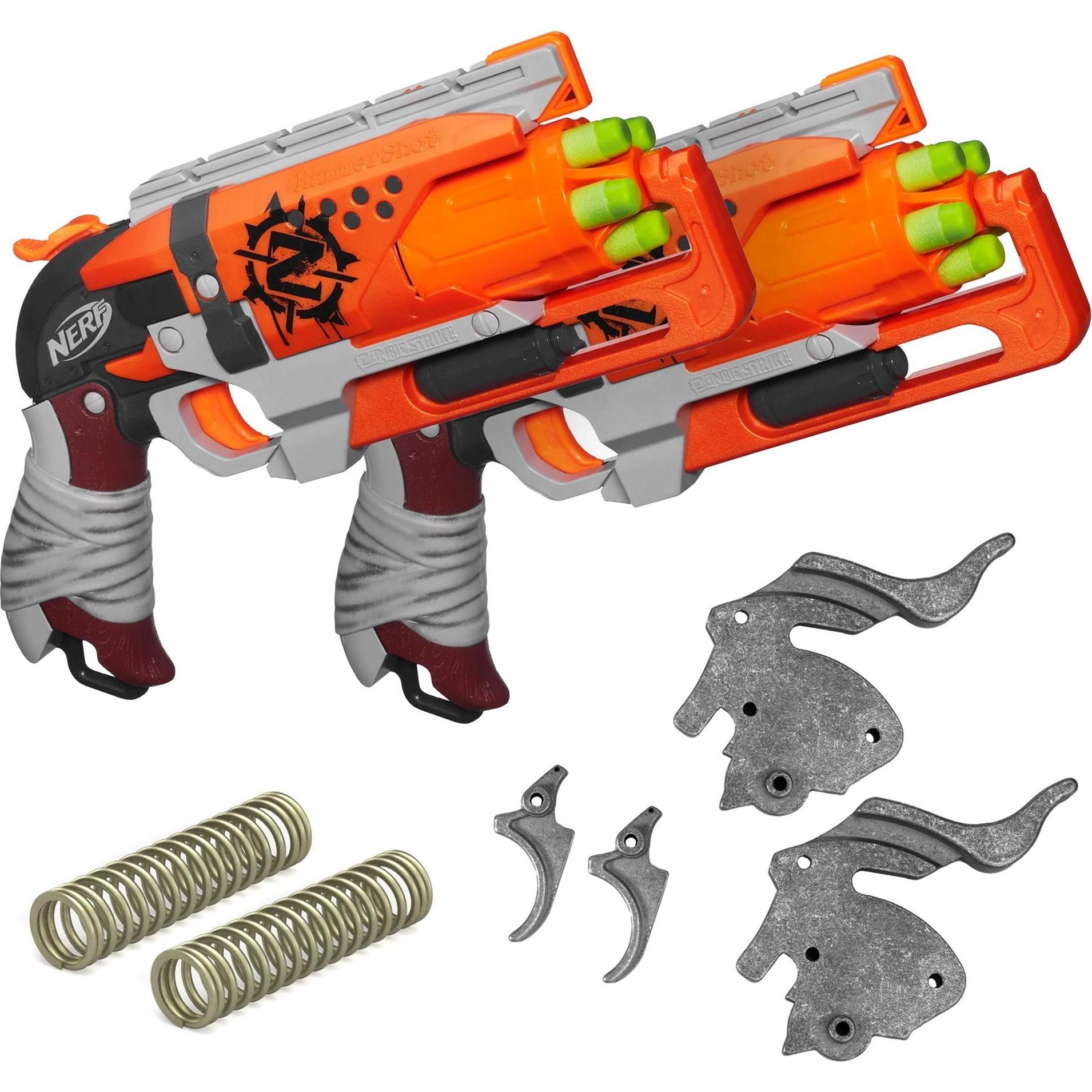 Thumbnail - Nerf - Zombie Strike Hammershot inkl. Blasterparts - Gunmetal-Set