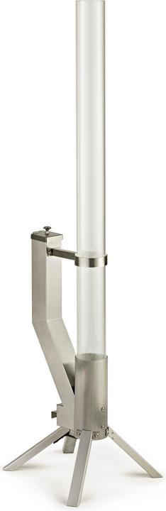 Produktbild Gardenflare Feuerrohr – elegante Edelstahl Feuersäule und Pelletfackel - silber (106 cm)