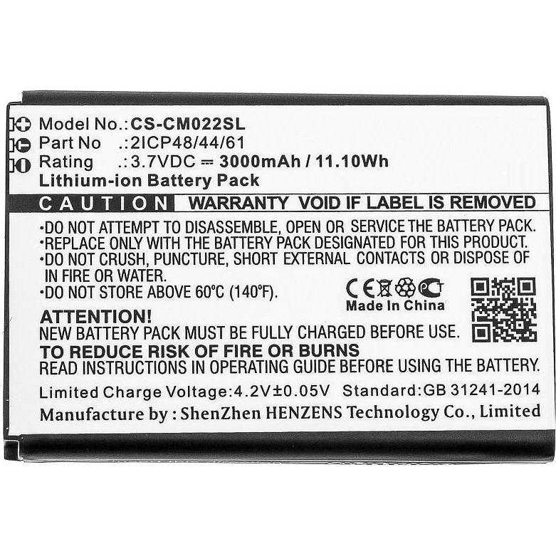 CoreParts Battery for Custom Battery (3.70 V, 3000 mAh)
