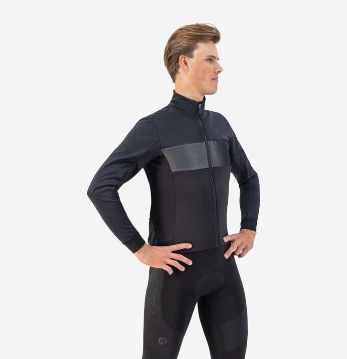 Produktbild Rogelli Attq Fietsjack Winter - Heren - Zwart, Grijs - Maat S (S)