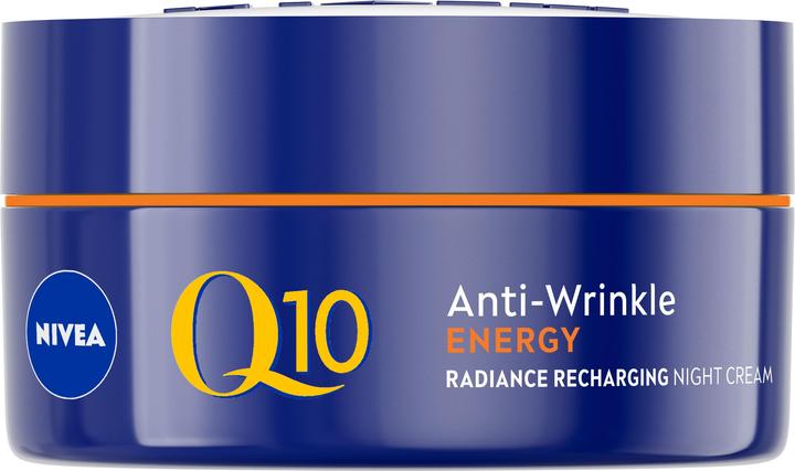NIVEA Q10 Energy Recharging Night Cream, Night cream, Women, Universal skin, Face, Anti-dullness, An (50 ml, Night cream)