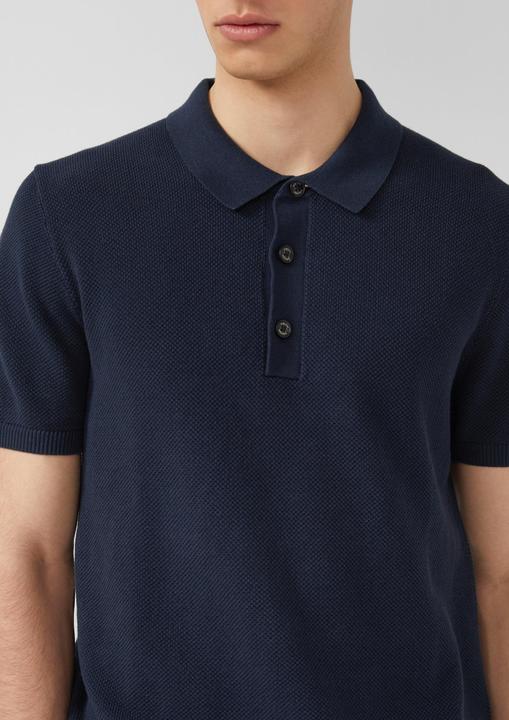 Produktbild s.Oliver Strukturiertes Strick-Poloshirt (M)