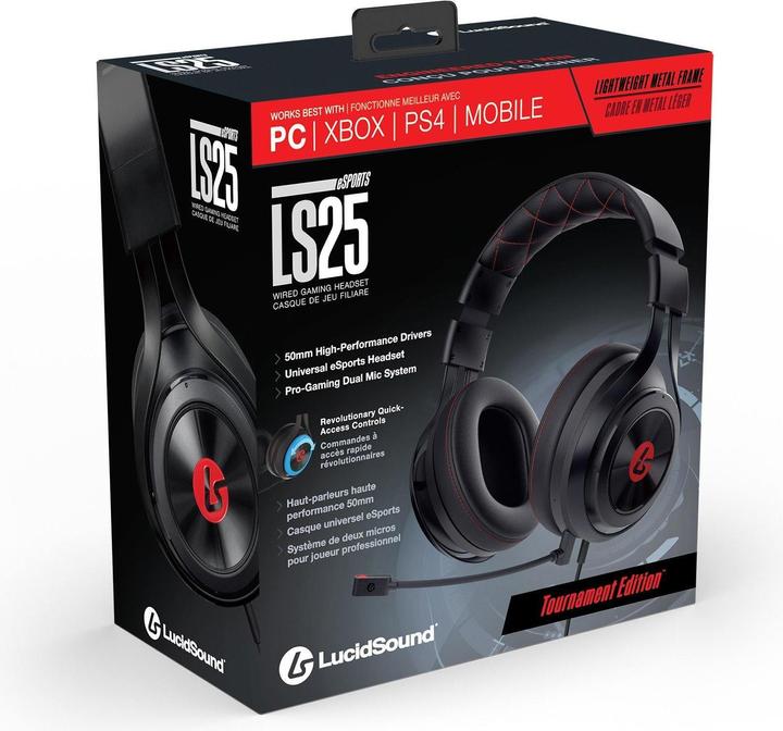 Immagine prodotto LucidSound Cuffie LS25 ad archetto cablate per il gioco nero (Cablato)