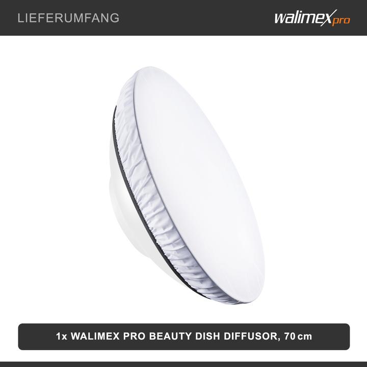 Immagine prodotto Walimex Diffusore Beauty Dish, 70cm (Beauty Dish, 70 cm)