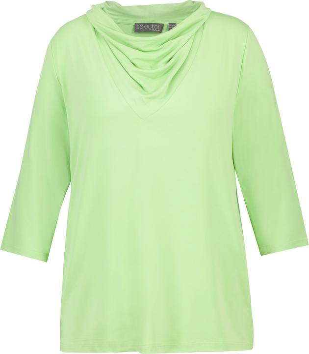 Immagine prodotto Ulla Popken Maglia classica con scollo a goccia e maniche a 3/4 (46, 48)