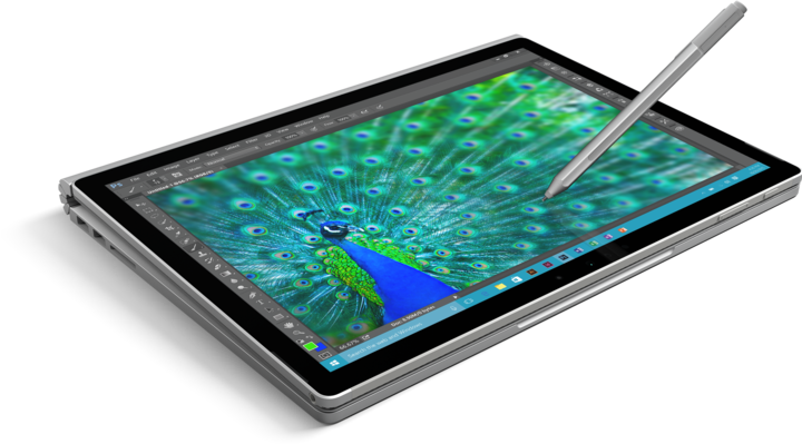 Image du produit Microsoft Surface Book, SSD 512Go (13.50", Intel Core i7-6600U, 16 Go, 512 Go)