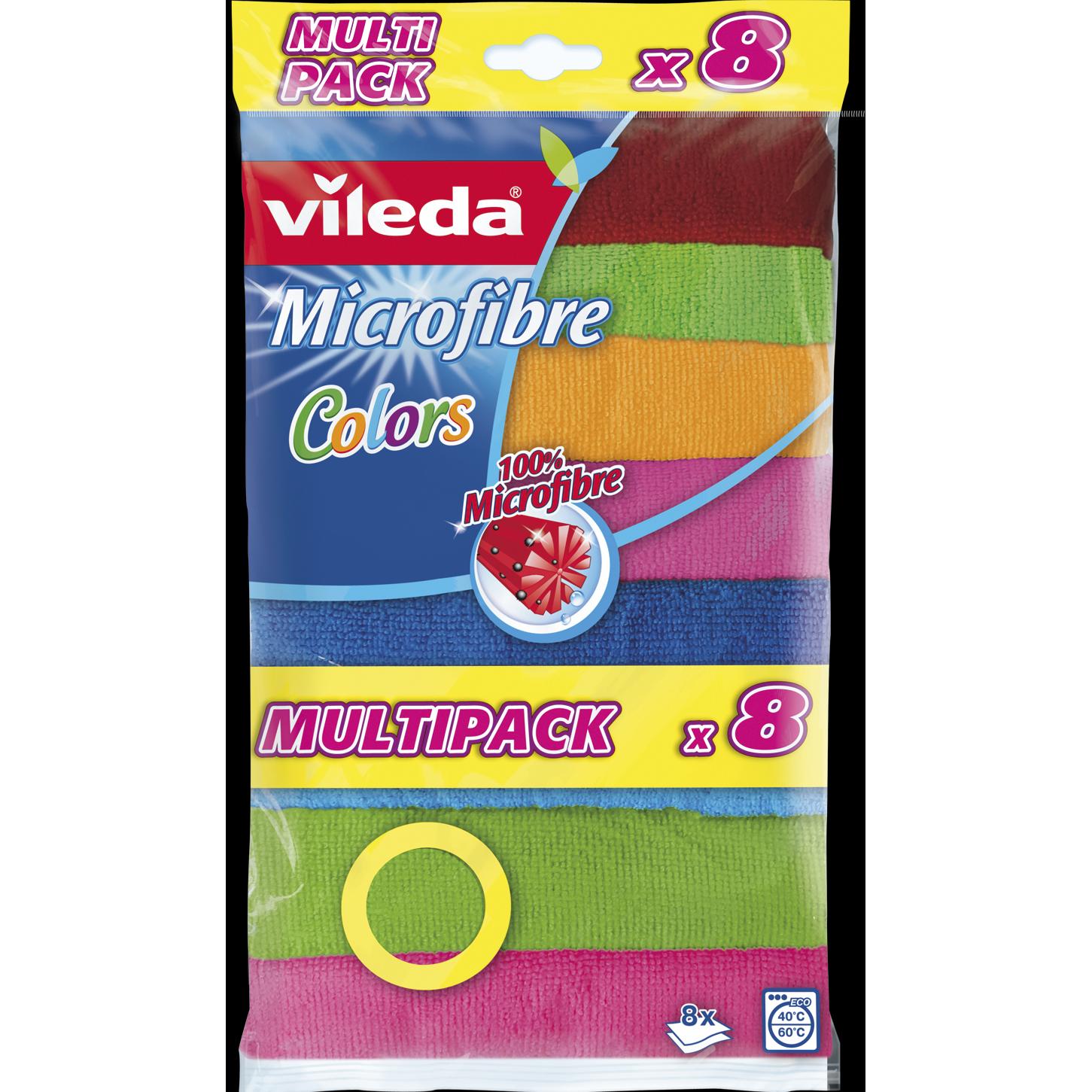 Vileda Microfaser Allzwecktuch, Reinigungsutensil, Mehrfarbig