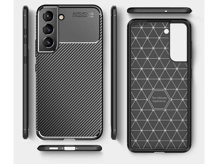 Actual product image Screenguard Samsung Galaxy S22 Cover Carbon Design TPU Case (Samsung Galaxy S22+)