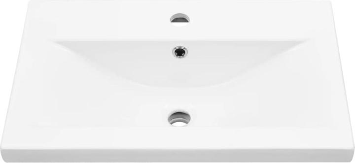 Produktbild vidaXL Badmöbel Set Waschbeckenunterschrank Badspiegel Schrank 4-tlg. Betongrau