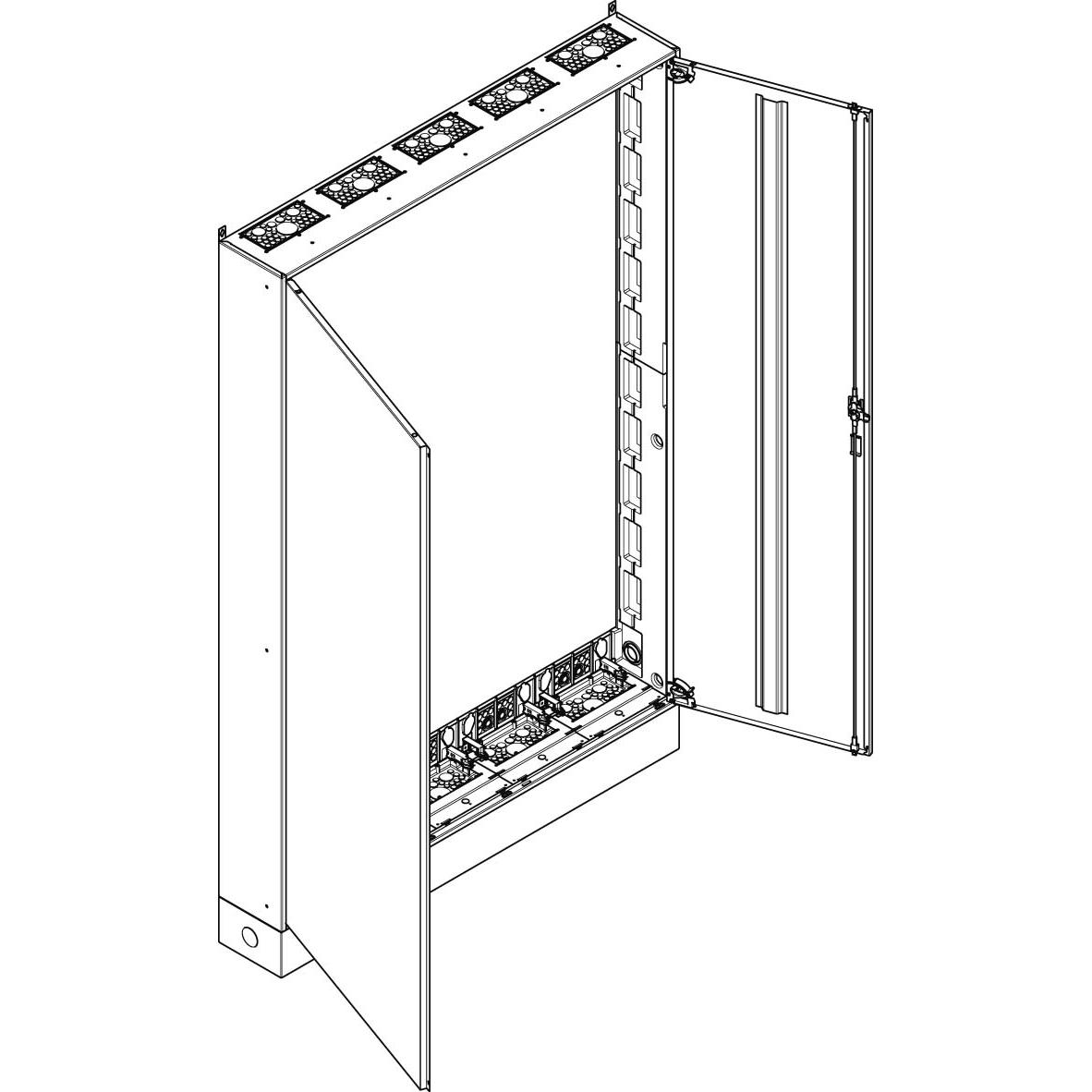 ABN SF512 System-GehÃ¤use IP43 schutzisoliert 1300x1980mm (Gehäuse), Elektronikzubehör + Gehäuse, Weiss