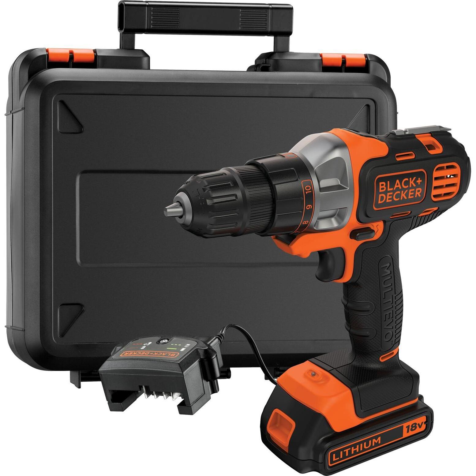 Black & Decker, Bohrmaschine + Akkuschrauber, MultiEvo MT218K (Akkubetrieb)