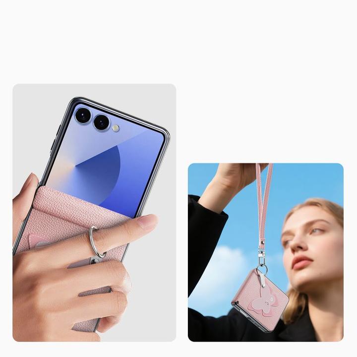 Produktbild Dux Ducis Luvy Series Leder Hardcase Hülle (Samsung Galaxy Z Flip7)